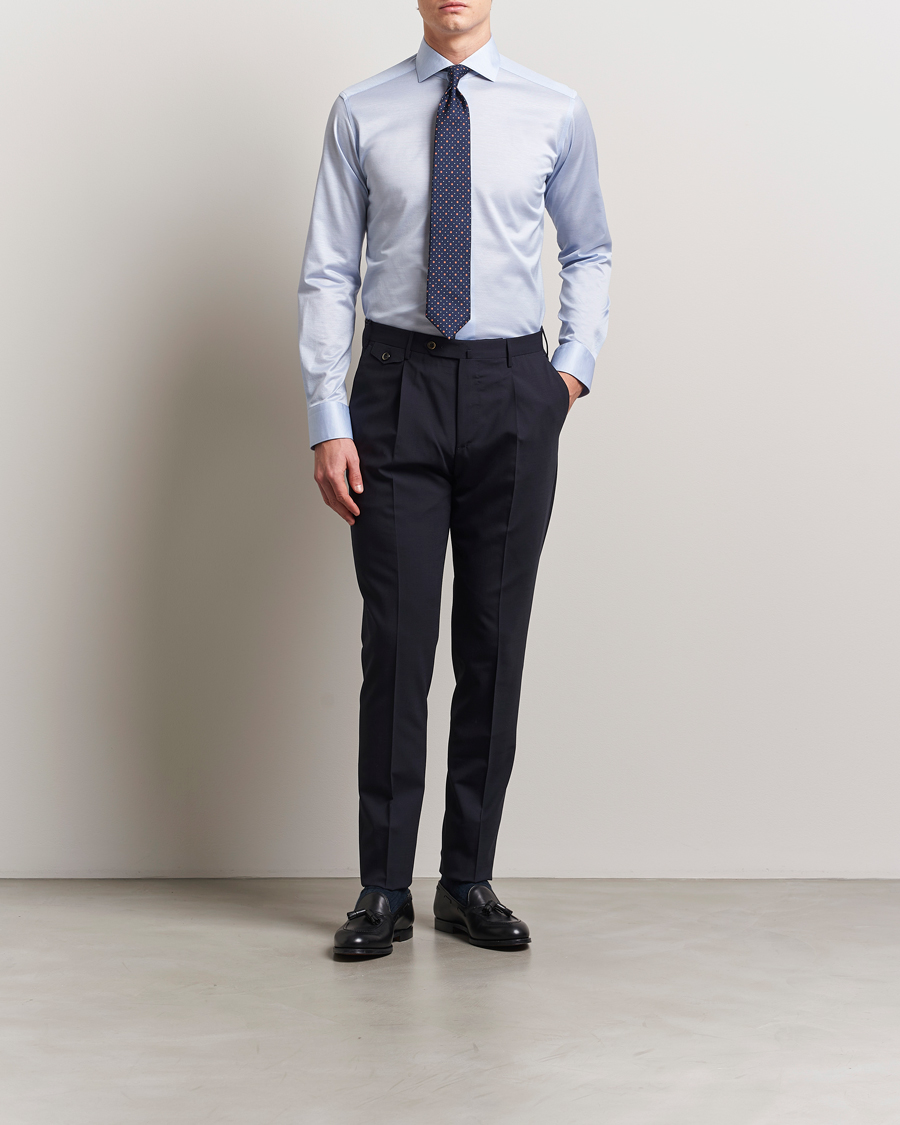 Herren | Hemden | Eton | Filo Di Scozia Oxford Shirt Light Blue