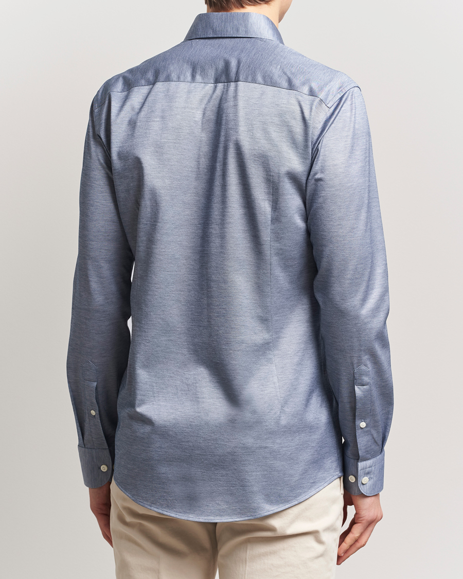 Herren | Hemden | Eton | Filo Di Scozia Oxford Shirt Dark Blue