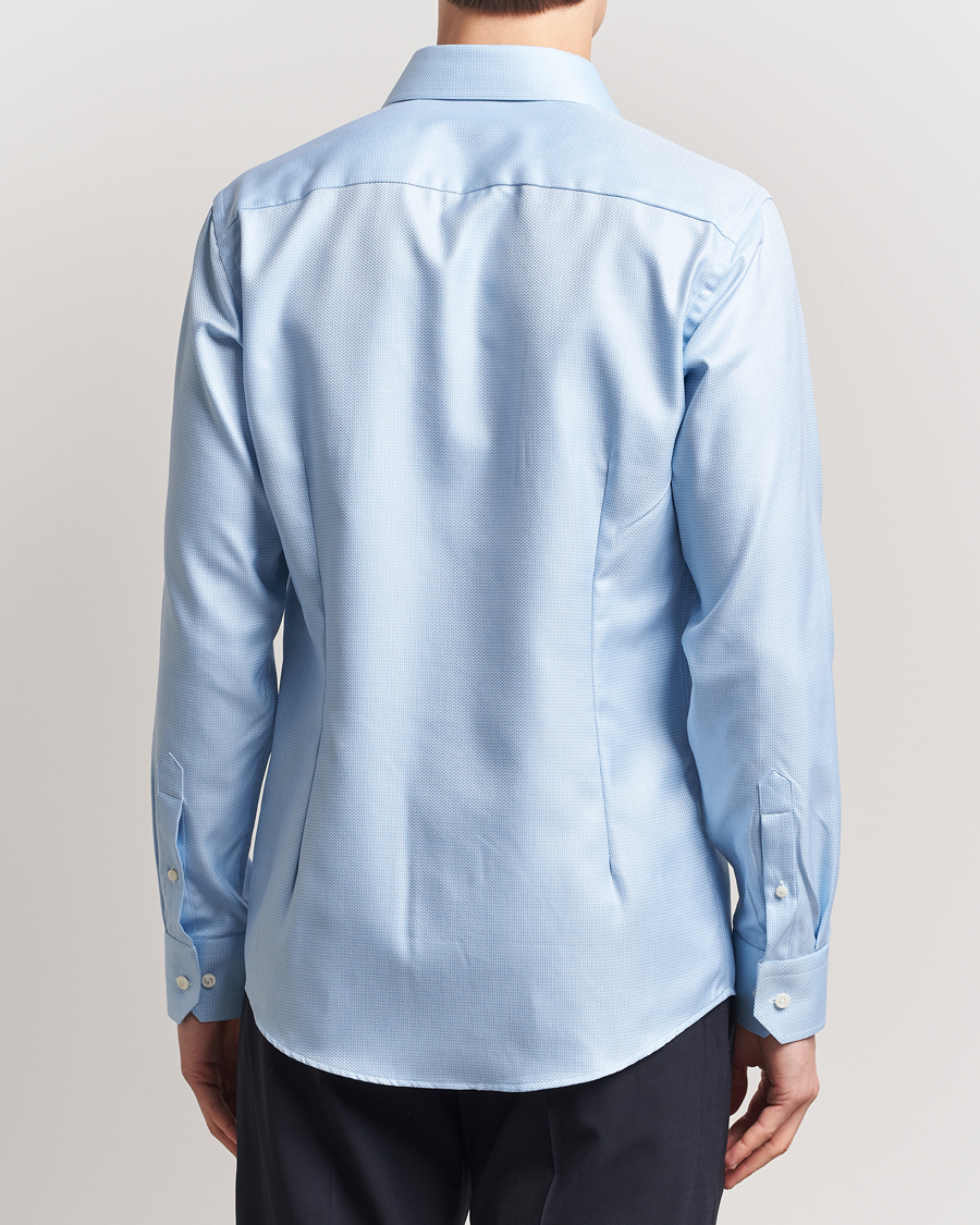 Herren | Hemden | Eton | Slim Fit Signature Dobby Shirt Light Blue