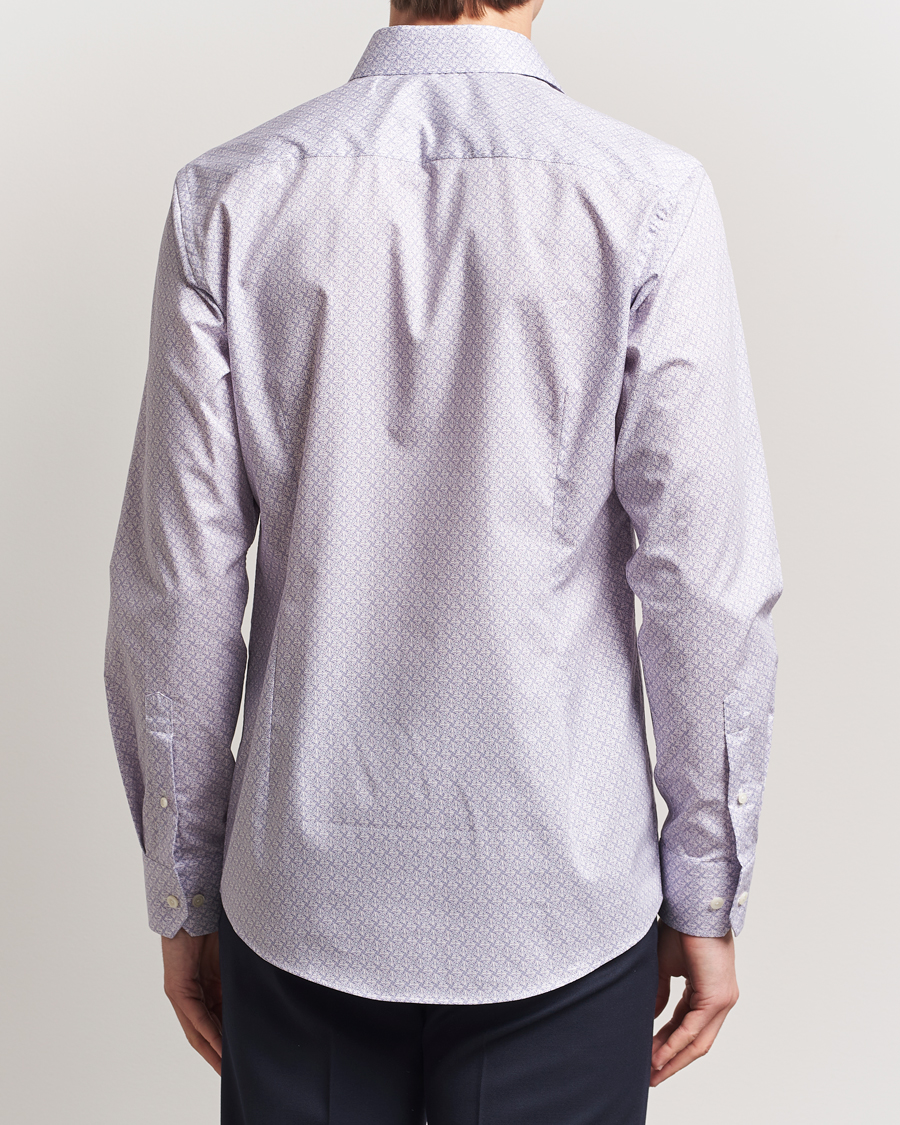 Herren | Hemden | Eton | Slim Fit Signature Twill Printed Shirt Pink