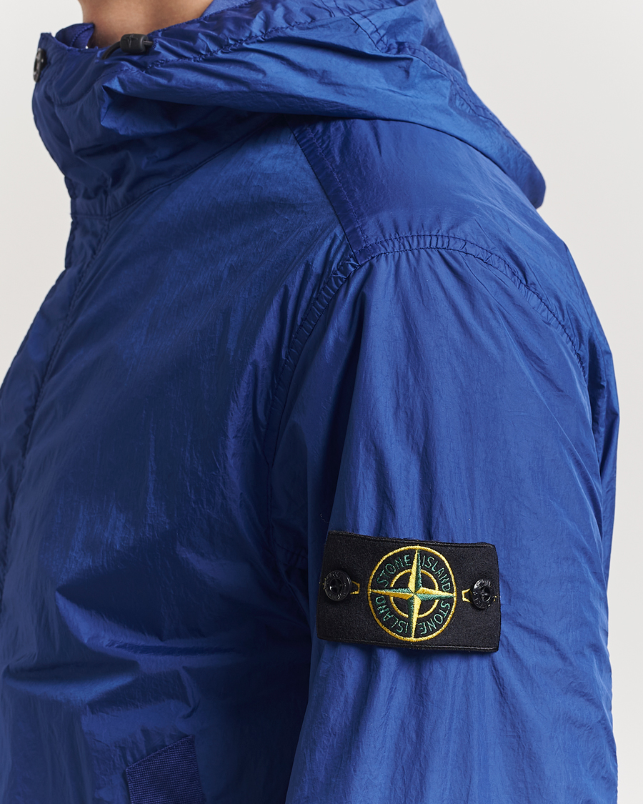 Herren | Jacken | Stone Island | Crinkle Reps Hooded Jacket Bright Blue