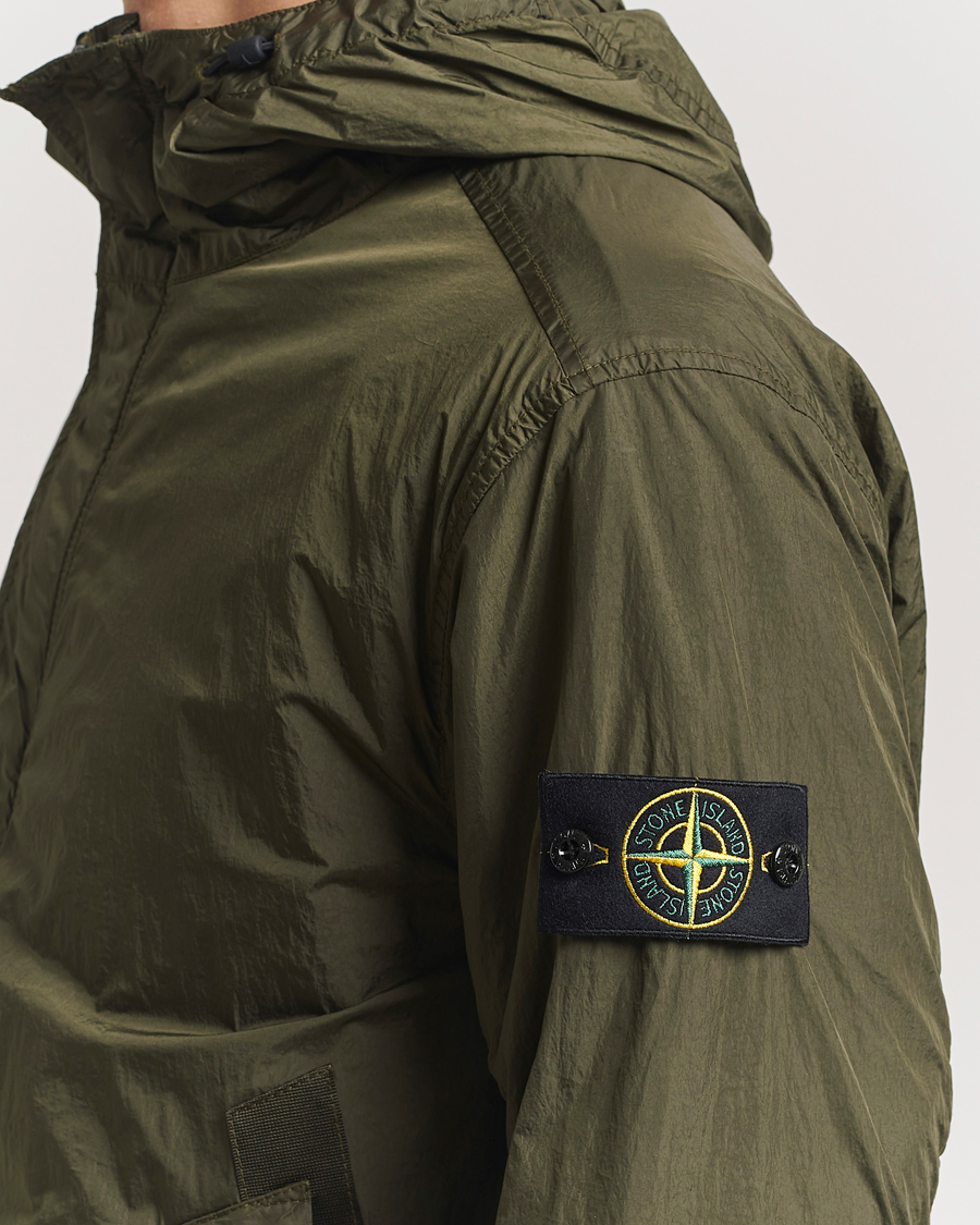 Herren | Jacken | Stone Island | Crinkle Reps Hooded Jacket Military Green