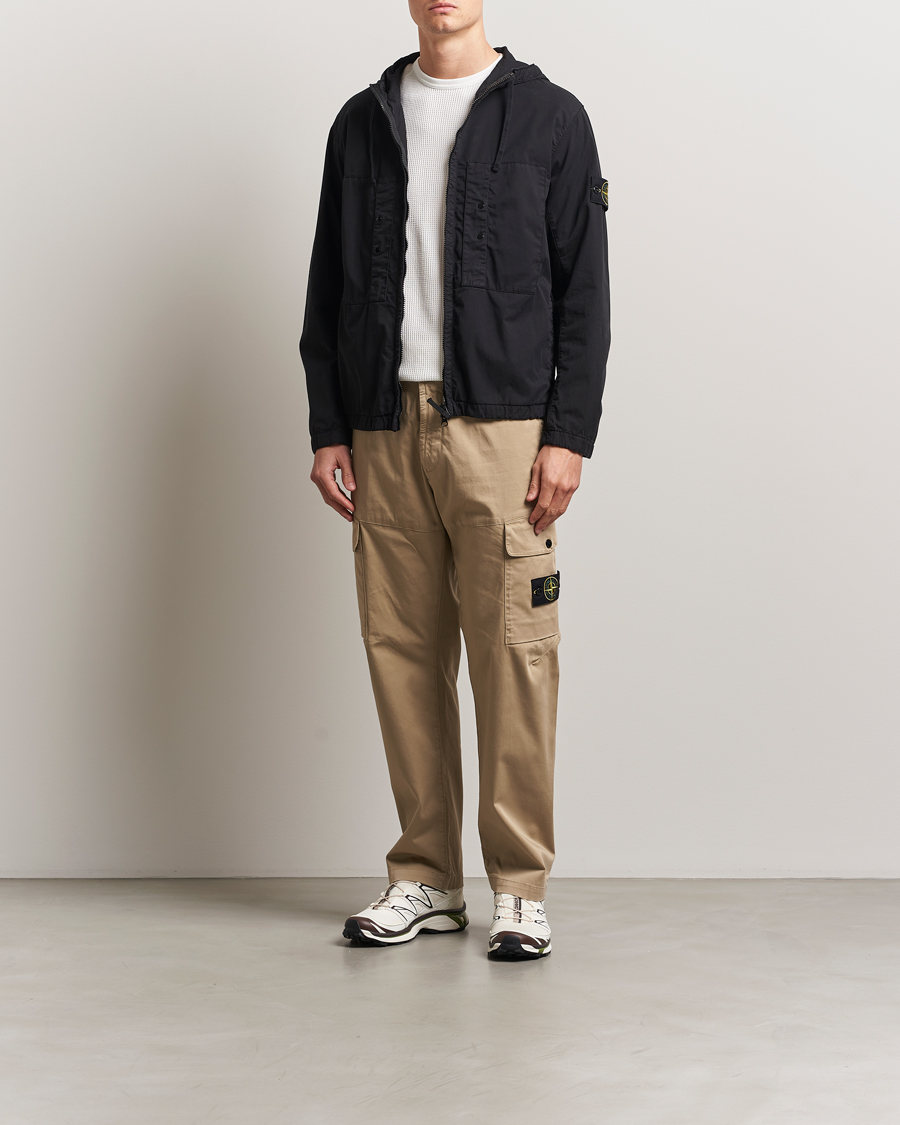 Herren | Jacken | Stone Island | Supima Cotton Stretch Hooded Jacket Black