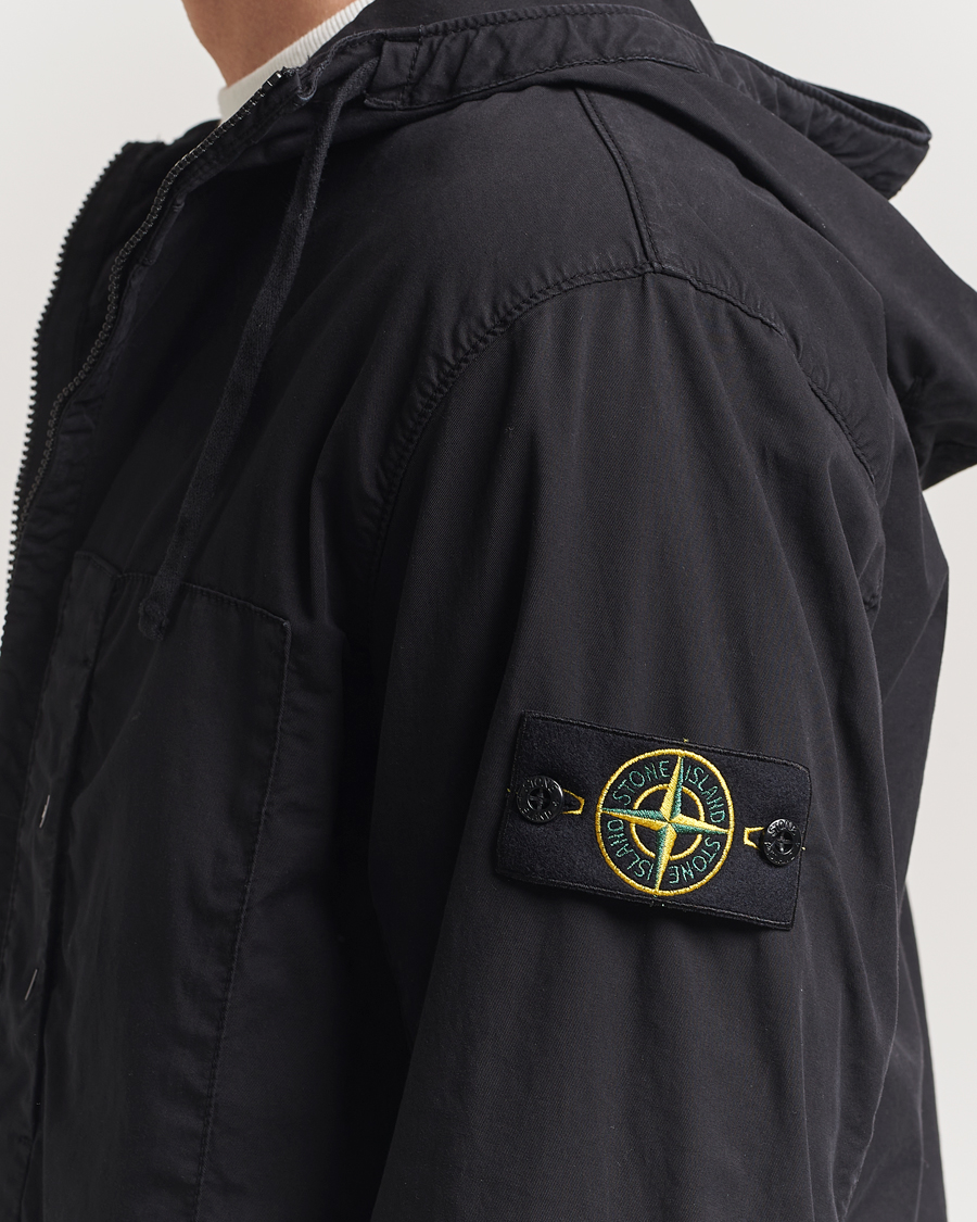Herren | Jacken | Stone Island | Supima Cotton Stretch Hooded Jacket Black