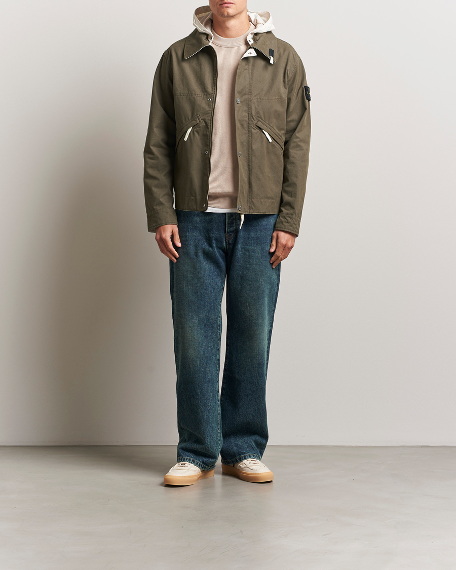 Herren | Jacken | Stone Island | Tela Resinata Block Colour Jacket Military Green