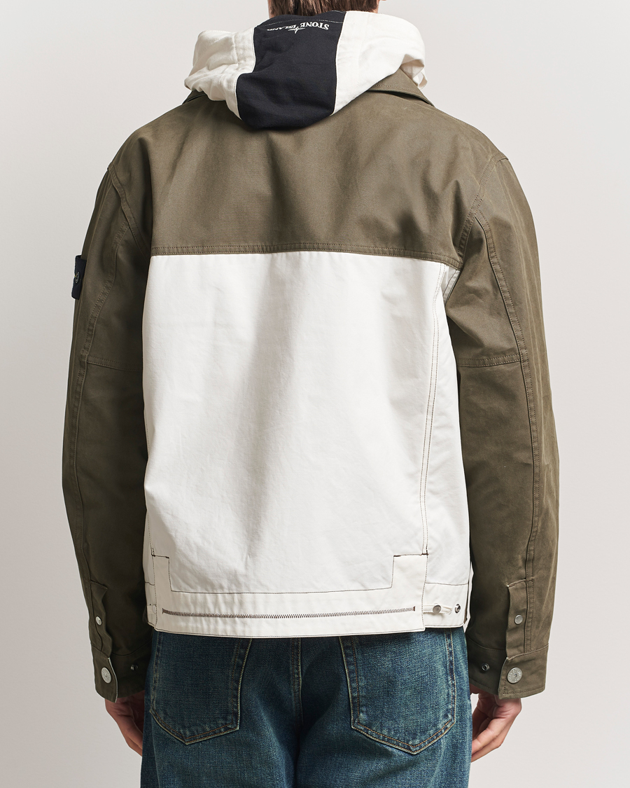 Herren | Jacken | Stone Island | Tela Resinata Block Colour Jacket Military Green