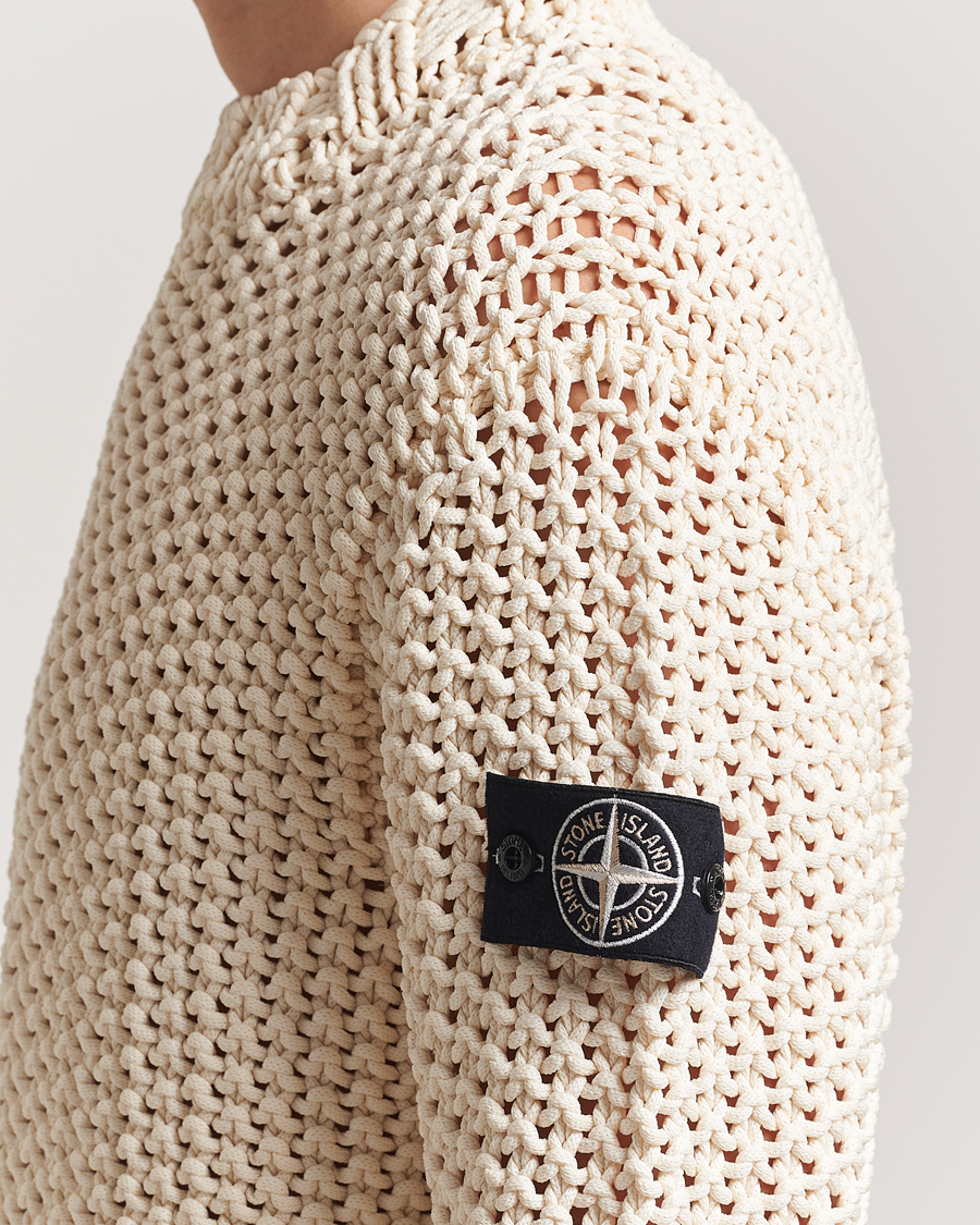 Herren | Pullover | Stone Island | UV Reactive Chain Stitch Sweater Cherry