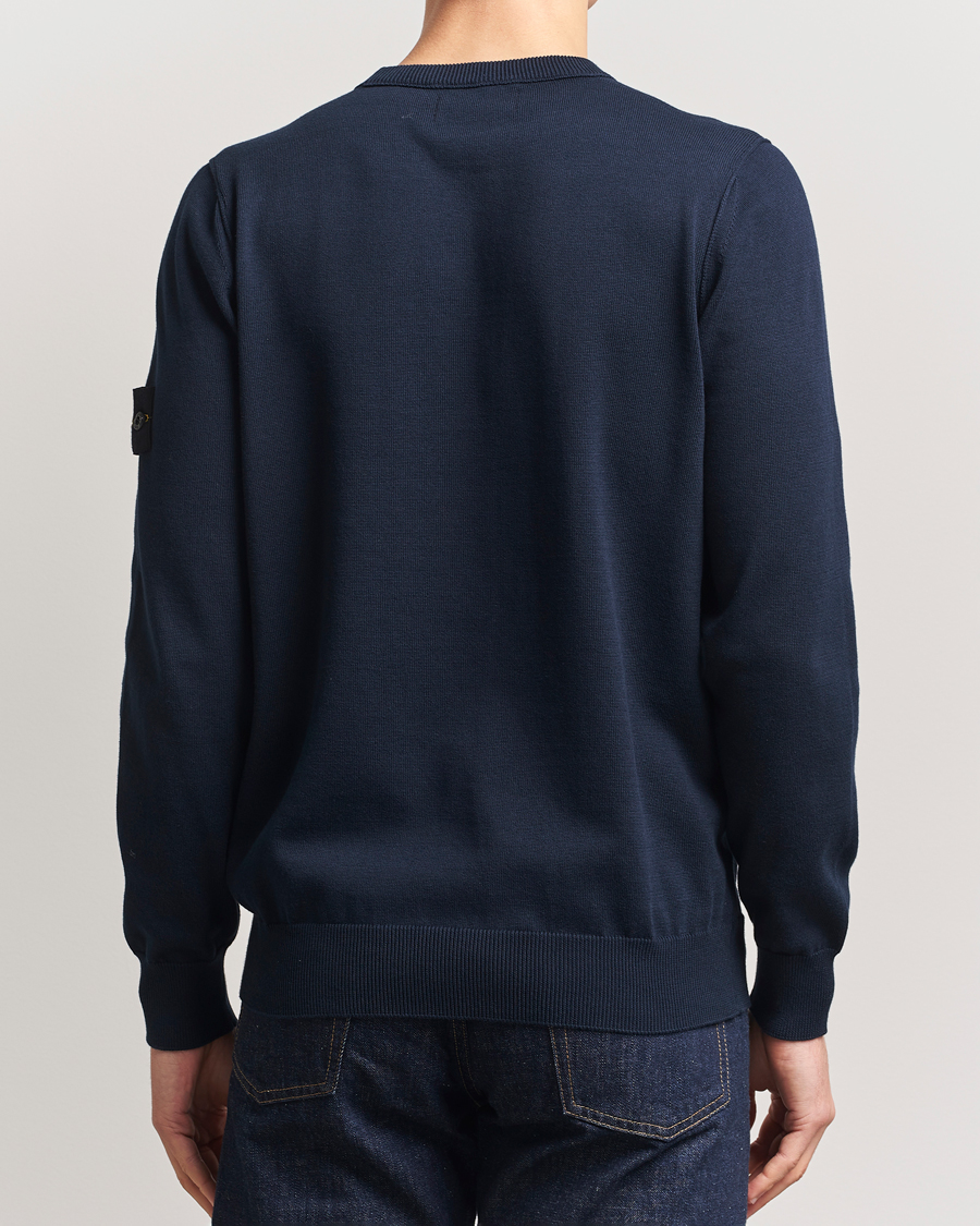 Herren | Pullover | Stone Island | Soft Organic Cotton Crew Neck Navy Blue