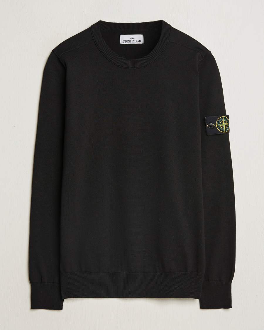 Herren | Pullover | Stone Island | Soft Organic Cotton Crew Neck Black