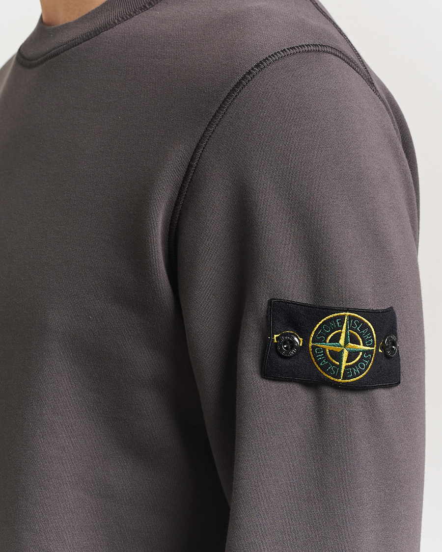 Herren | Pullover | Stone Island | Garment Dyed Fleece Sweatshirt Charcoal