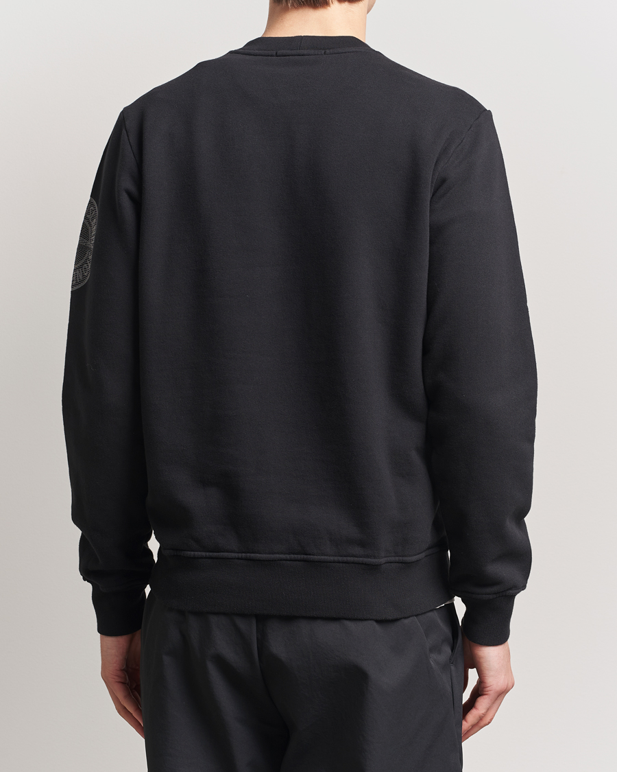 Herren | Pullover | Stone Island | Garment Dyed Fleece Sleeve Logo Sweatshirt Black