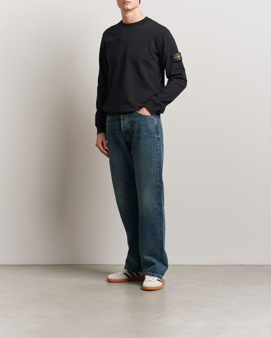 Herren | Pullover | Stone Island | Old Dyed Cotton Sweatshirt Black