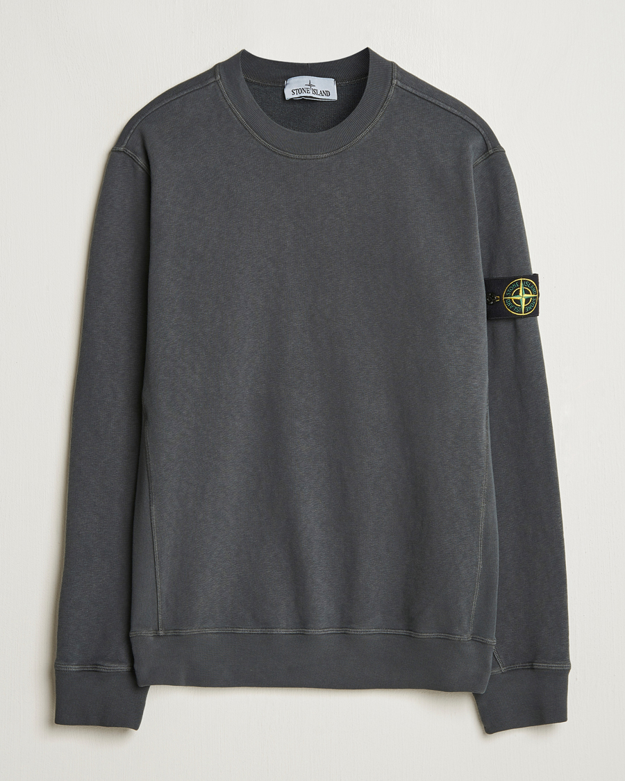 Herren | Pullover | Stone Island | Old Dyed Cotton Sweatshirt Charcoal