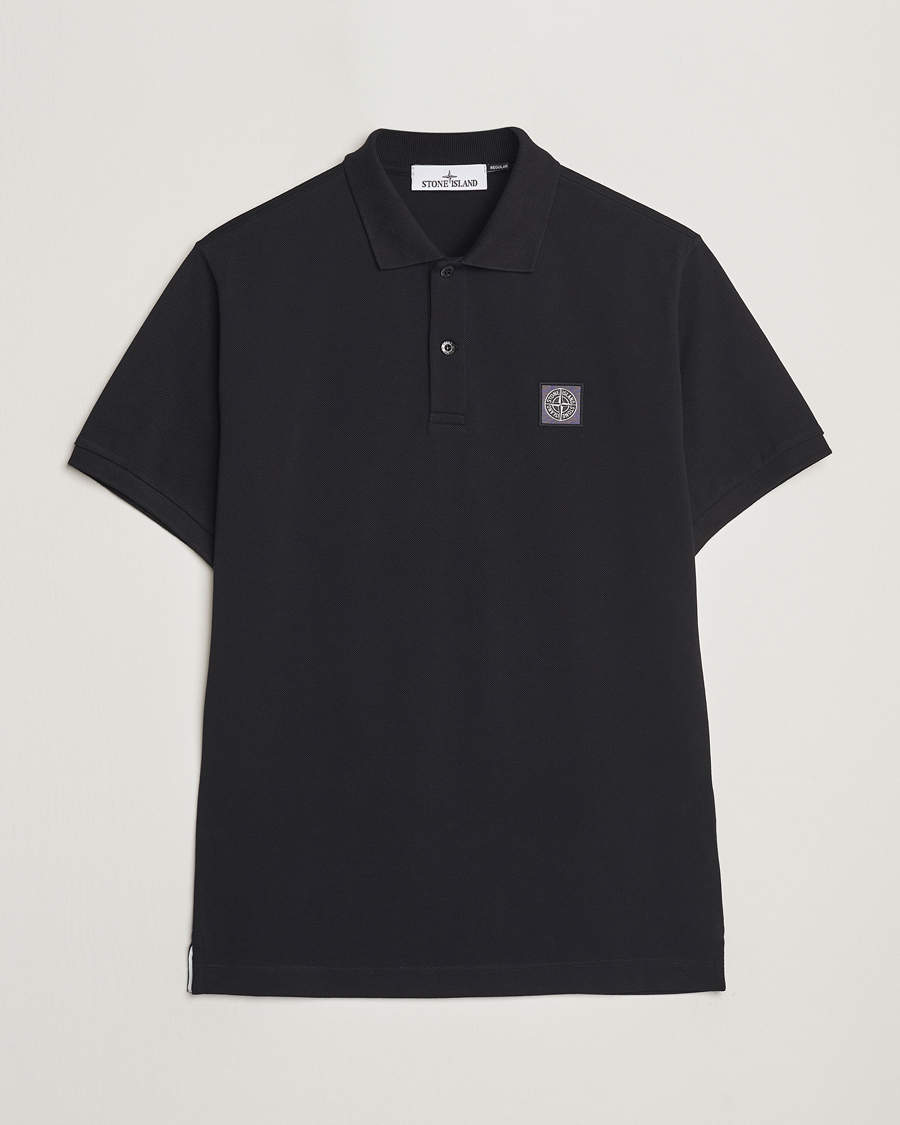 Herren | Poloshirts | Stone Island | Organic Cotton Pique Polo Black