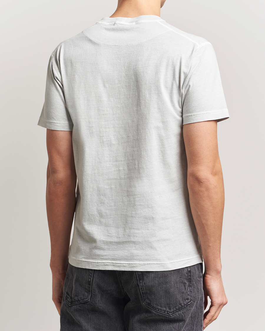 Herren | T-Shirts | Stone Island | Organic Cotton Fissato Effect T-Shirt Pearl Grey