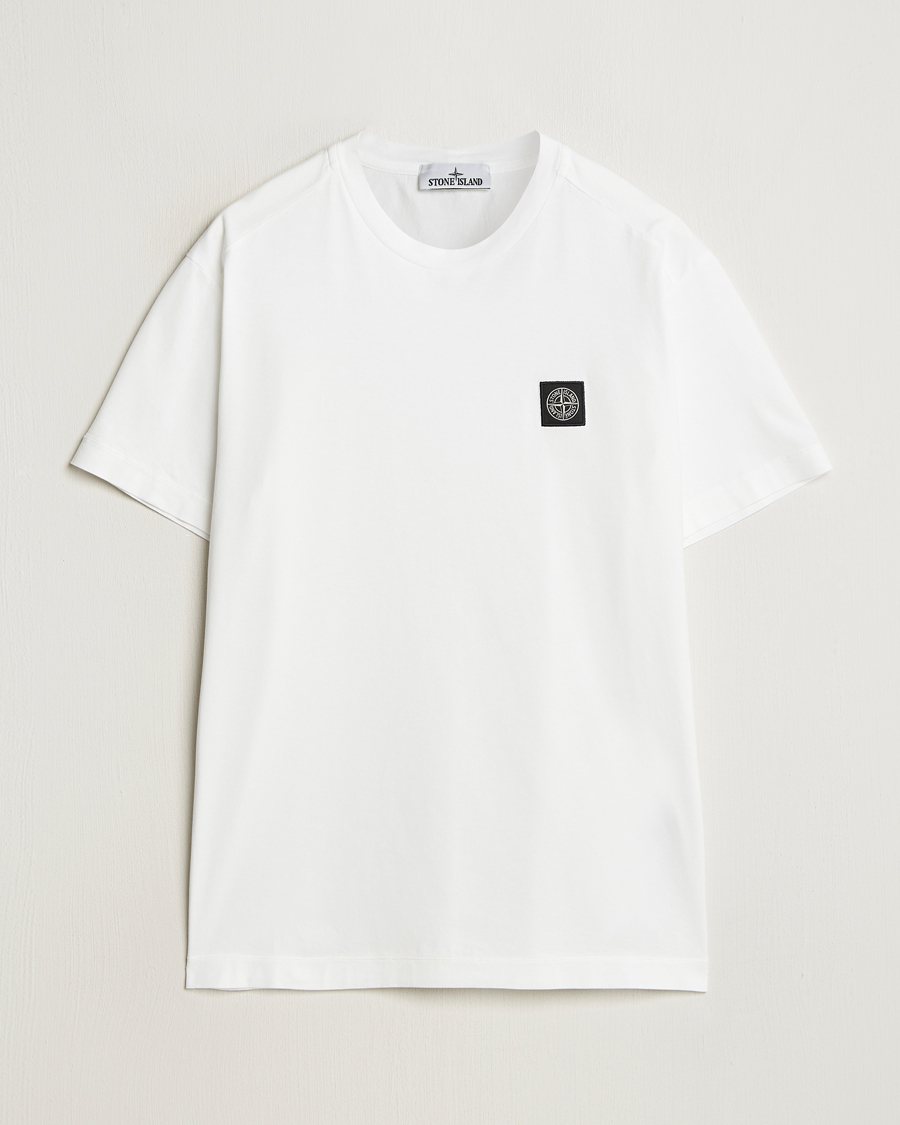 Herren | T-Shirts | Stone Island | Garment Dyed Cotton Jersey T-Shirt White
