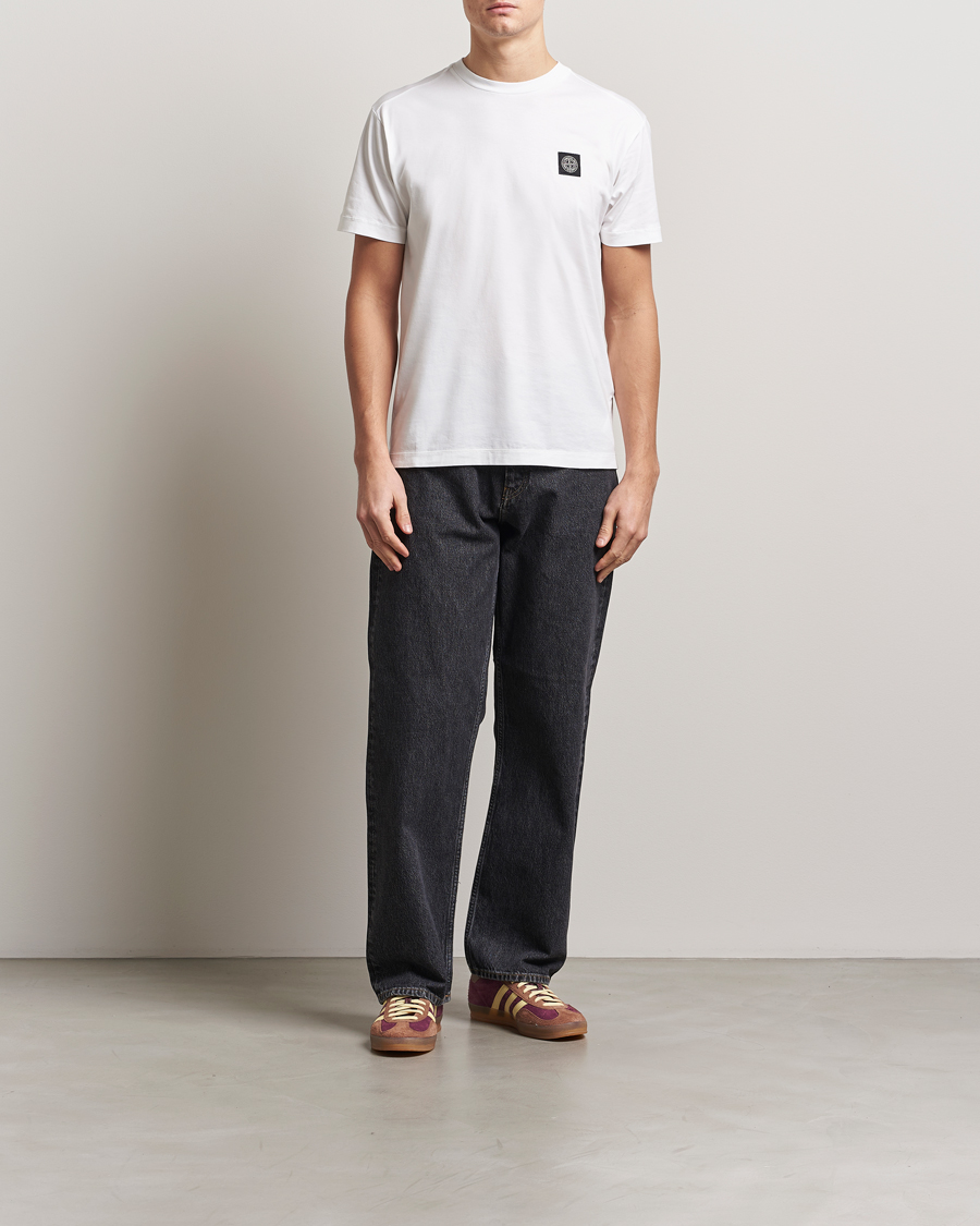 Herren | T-Shirts | Stone Island | Garment Dyed Cotton Jersey T-Shirt White