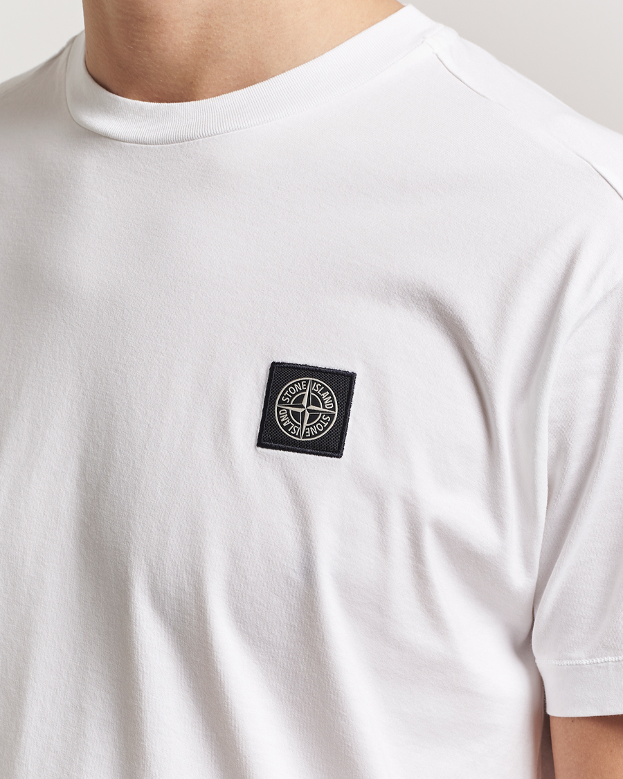 Herren | T-Shirts | Stone Island | Garment Dyed Cotton Jersey T-Shirt White