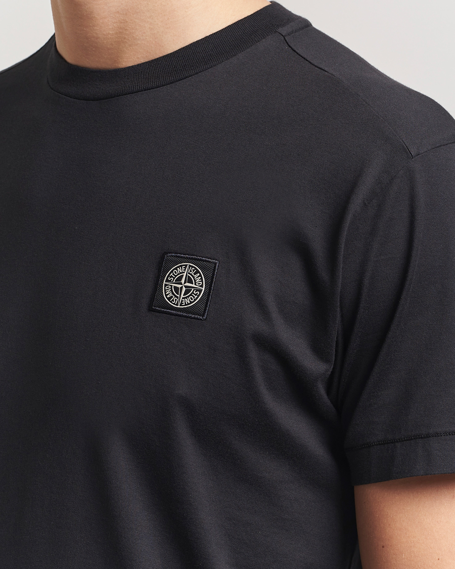 Herren | T-Shirts | Stone Island | Garment Dyed Cotton Jersey T-Shirt Black