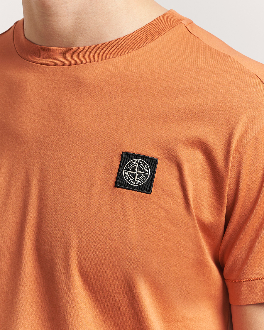 Herren | T-Shirts | Stone Island | Garment Dyed Cotton Jersey T-Shirt Sienna