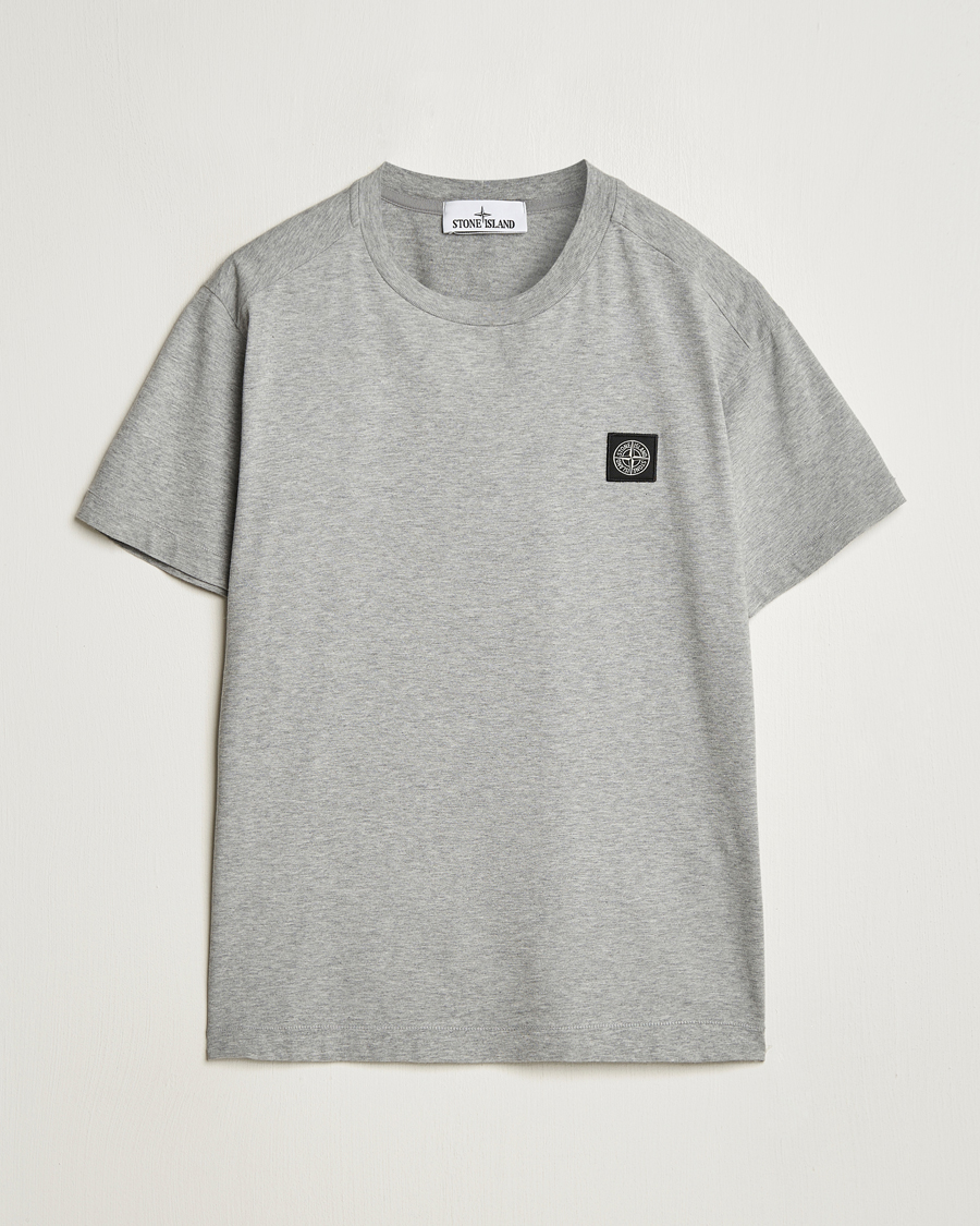 Herren | T-Shirts | Stone Island | Garment Dyed Cotton Jersey T-Shirt Melange Grey