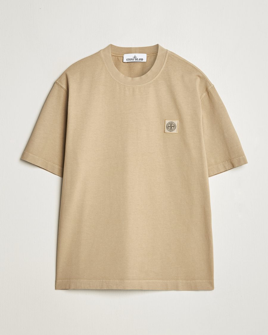 Herren | T-Shirts | Stone Island | Combed Organic Cotton T-Shirt Biscuit