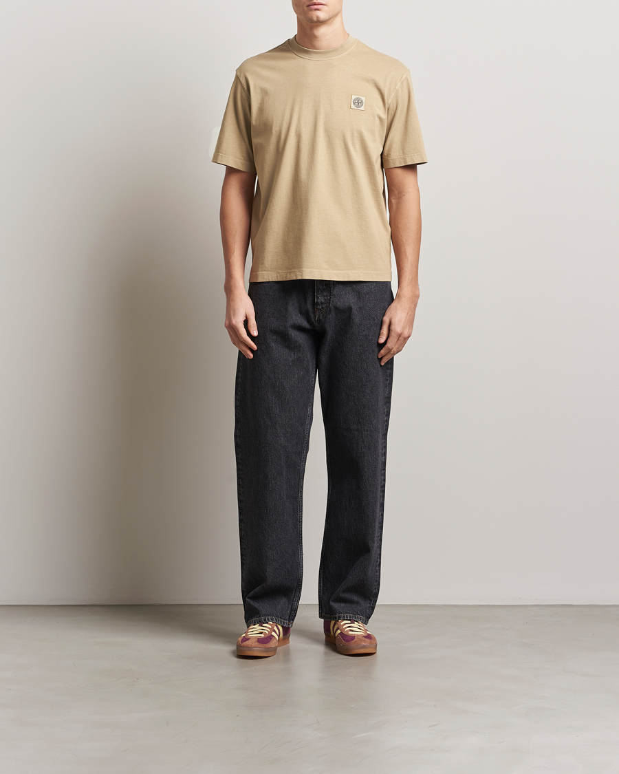 Herren | T-Shirts | Stone Island | Combed Organic Cotton T-Shirt Biscuit