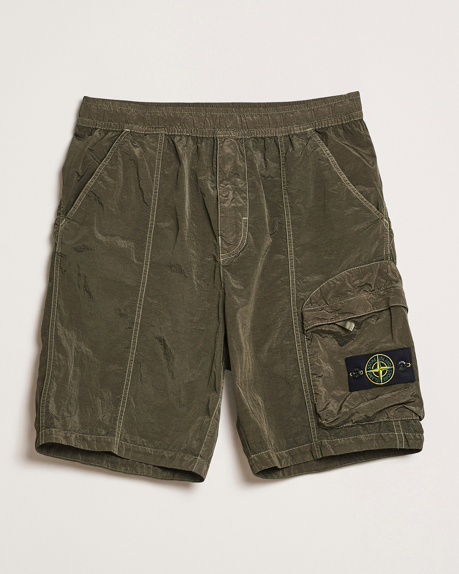 Herren | Shorts | Stone Island | Nylon Metal Drawstring Cargo Shorts Military Green