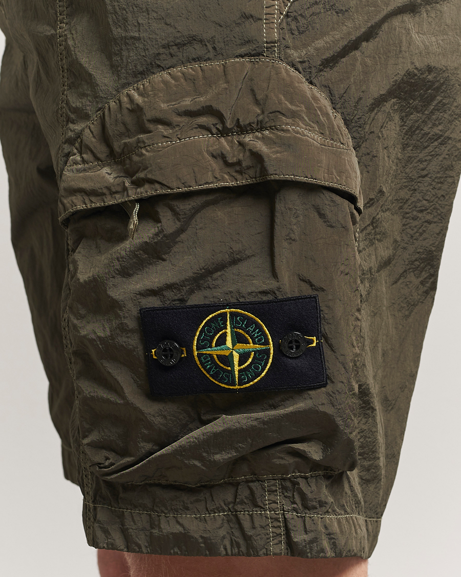Herren | Shorts | Stone Island | Nylon Metal Drawstring Cargo Shorts Military Green