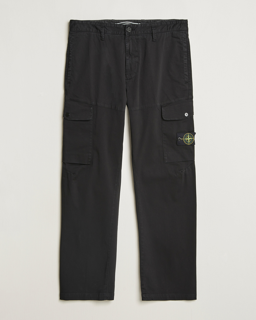 Herren | Hosen | Stone Island | Regular Fit Cotton Stretch Cargo Pants Black