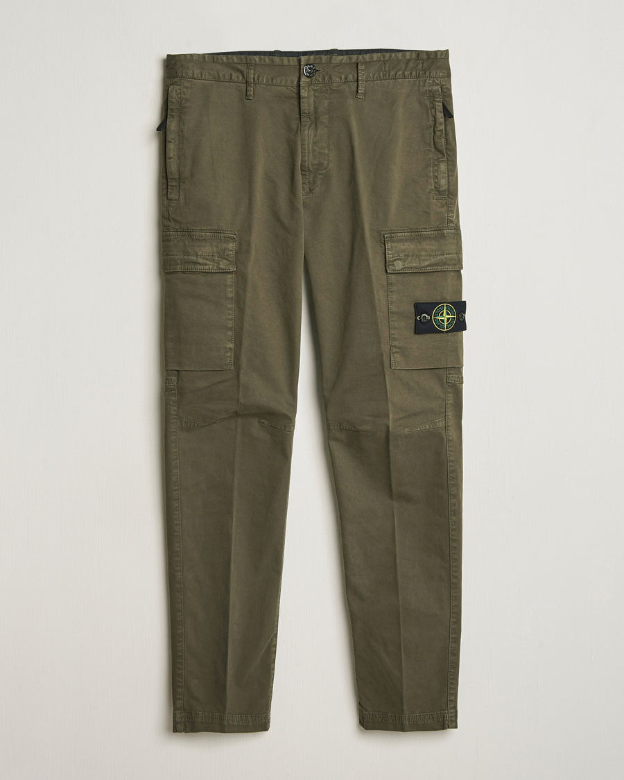 Herren | Hosen | Stone Island | Stretch Twill Cargo Pants Military Green
