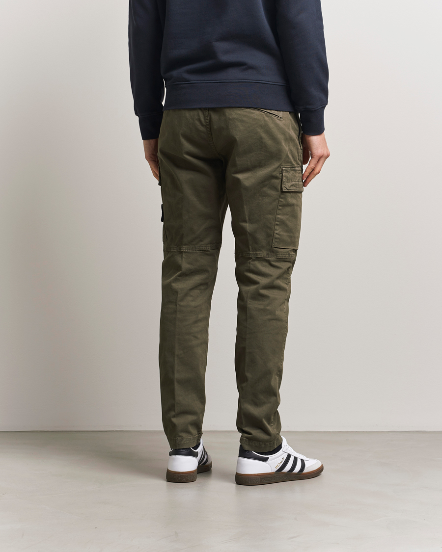 Herren | Hosen | Stone Island | Stretch Twill Cargo Pants Military Green