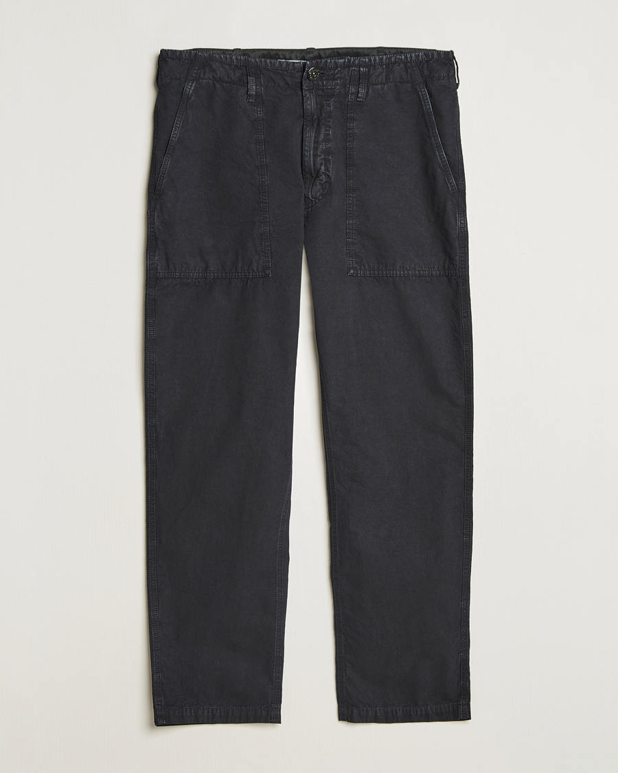 Herren | Hosen | Stone Island | Brushed Cotton Canvas Fatigue Pants Navy Blue