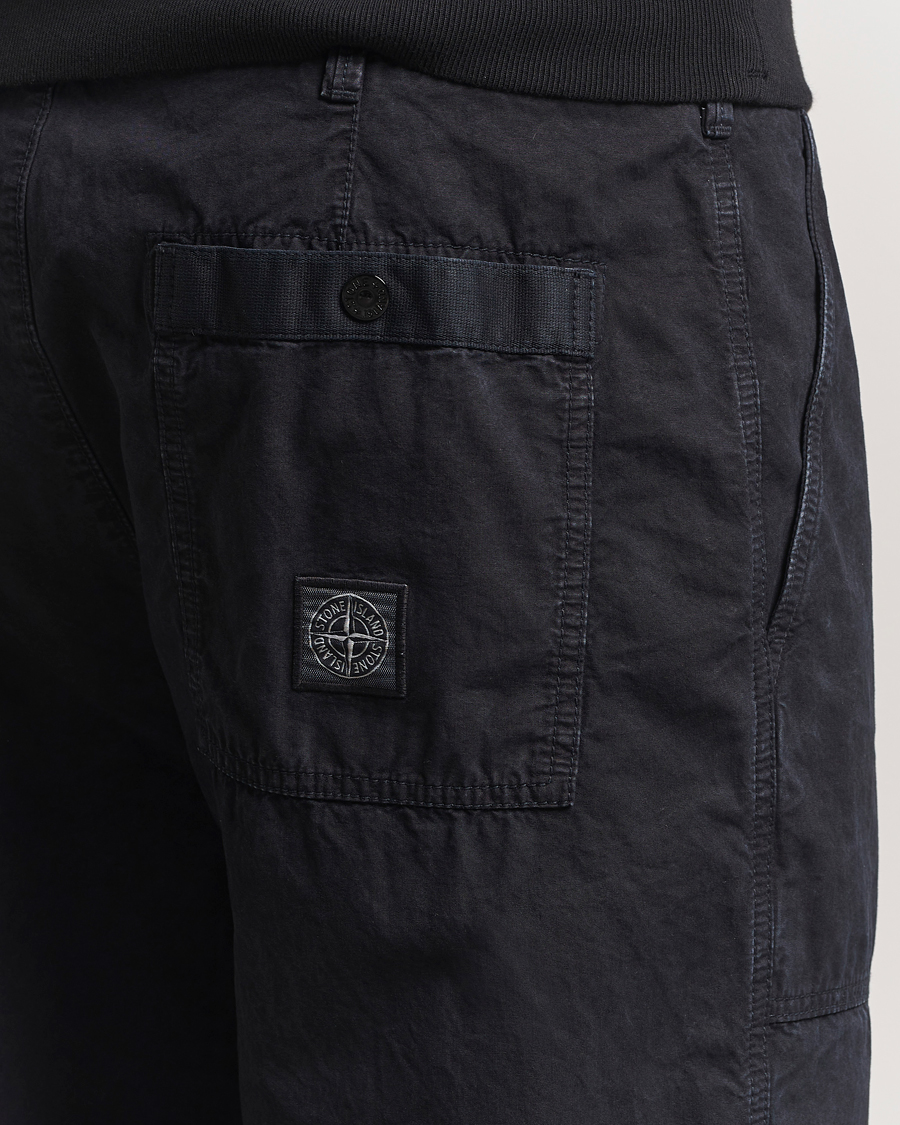 Herren | Hosen | Stone Island | Brushed Cotton Canvas Fatigue Pants Navy Blue