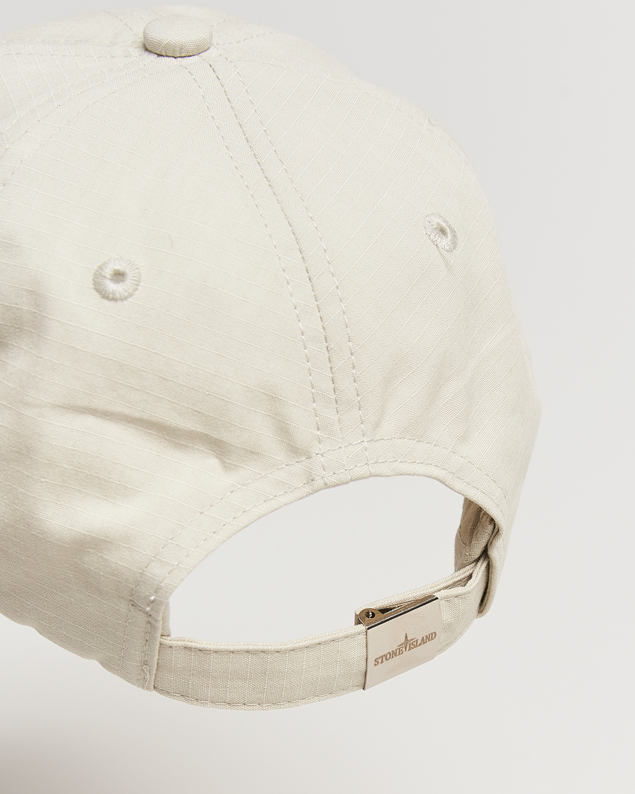 Herren | Stone Island Ripstop Cotton Cap Sand | Stone Island | Ripstop Cotton Cap Sand