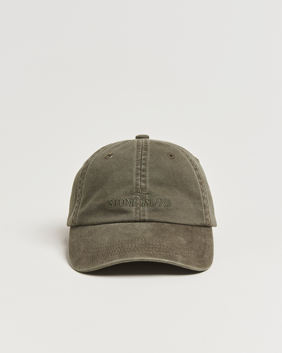 Herren | Stone Island Cotton Gabardine Cap Military Green | Stone Island | Cotton Gabardine Cap Military Green