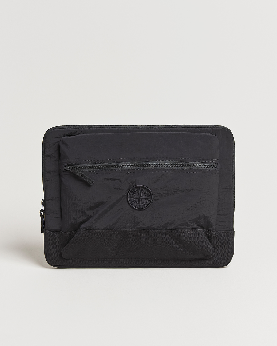 Herren | Stone Island Nylon Metal Pouch Portfolio Black | Stone Island | Nylon Metal Pouch Portfolio Black