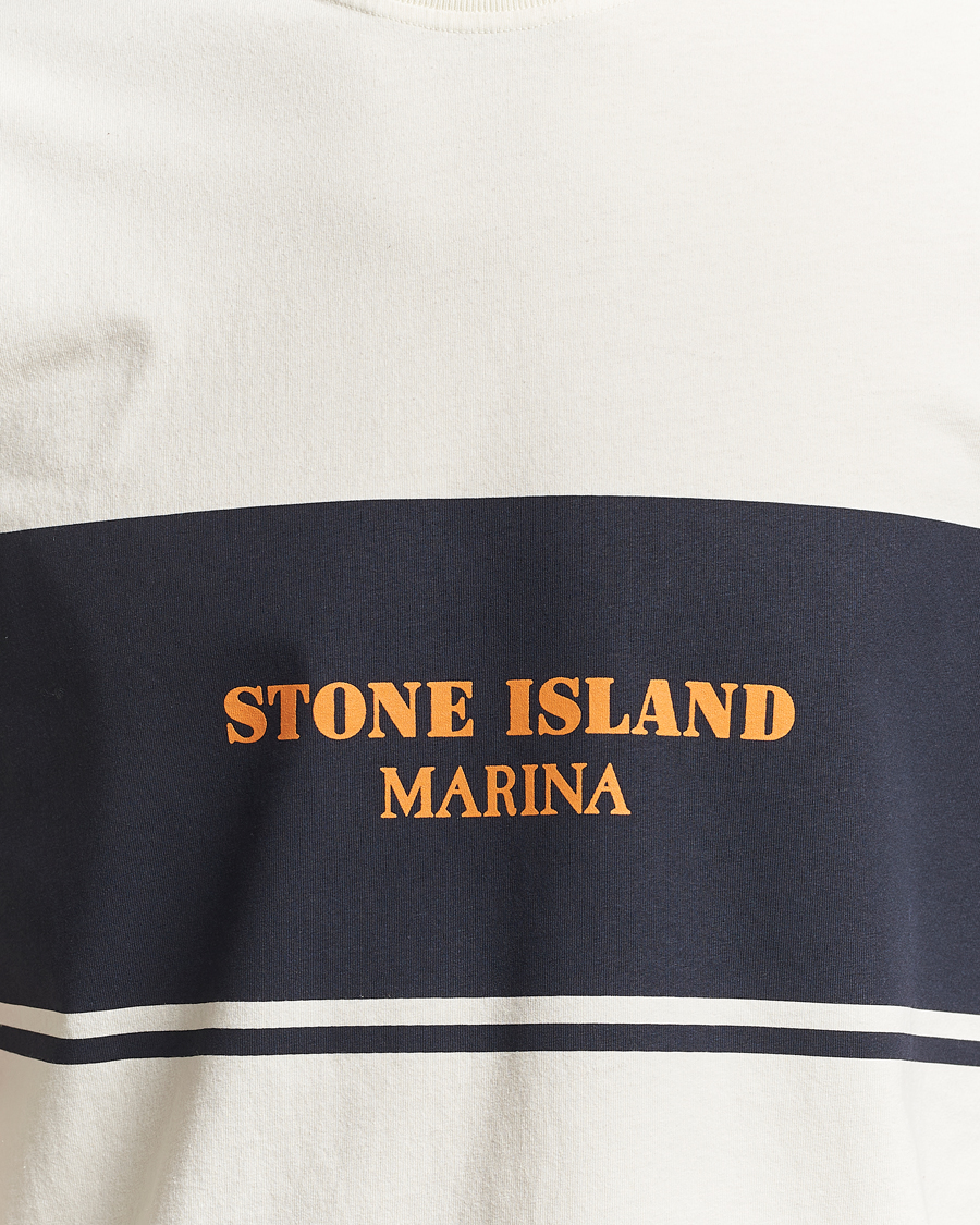 Herren | T-Shirts | Stone Island | Marina Organic Cotton T-Shirt Ivory
