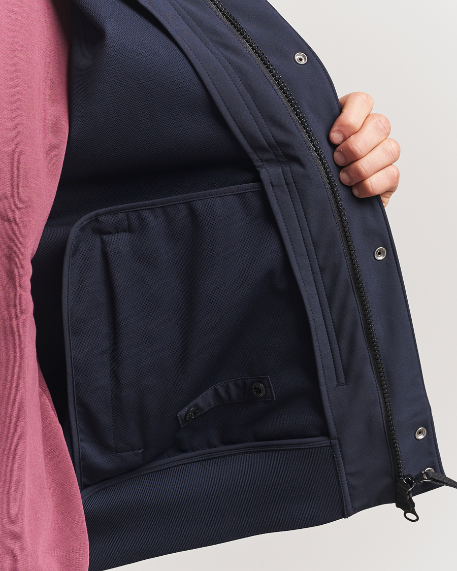 Herren | Jacken | Stone Island | Soft Shell Hooded Jacket Navy Blue