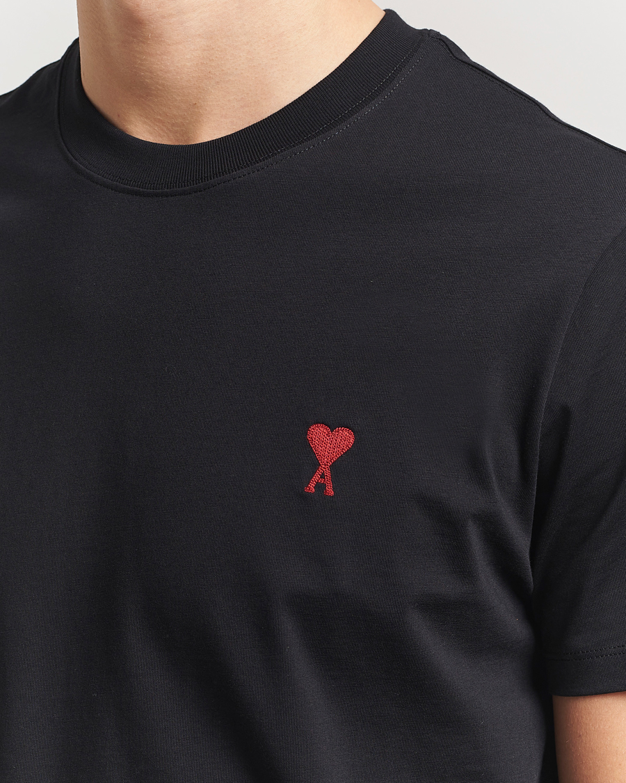 Herren | T-Shirts | AMI | Heart Logo T-Shirt Black