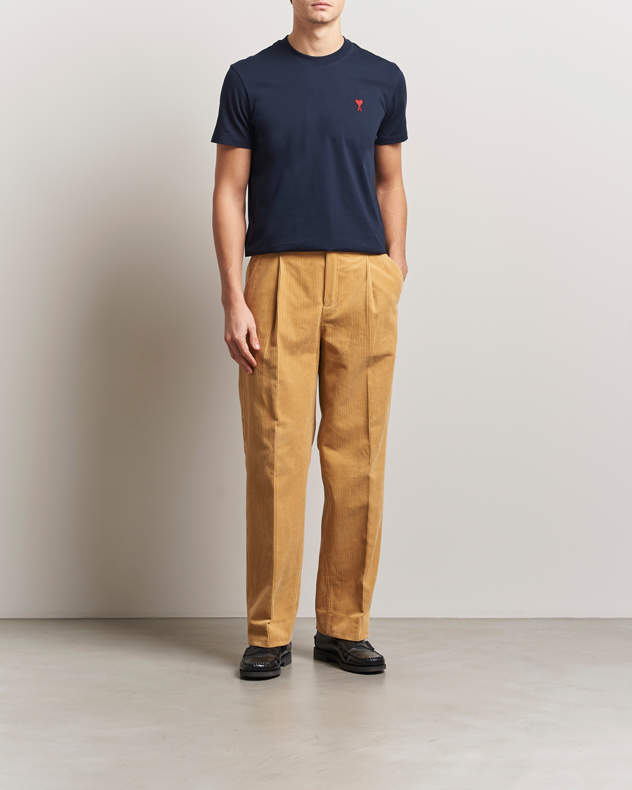 Herren | T-Shirts | AMI | Heart Logo T-Shirt Night Blue