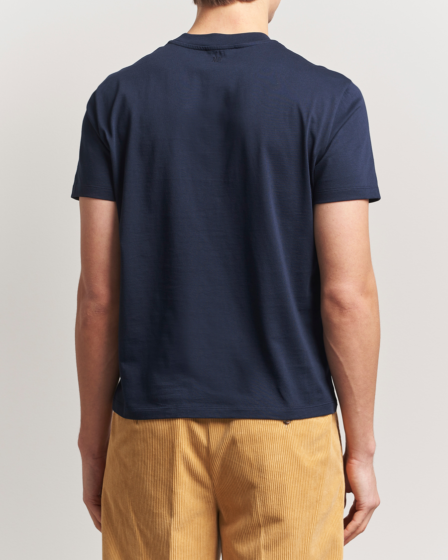 Herren | T-Shirts | AMI | Heart Logo T-Shirt Night Blue