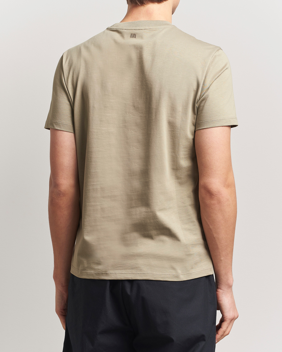 Herren | T-Shirts | AMI | Off White Heart Logo T-Shirt Beige