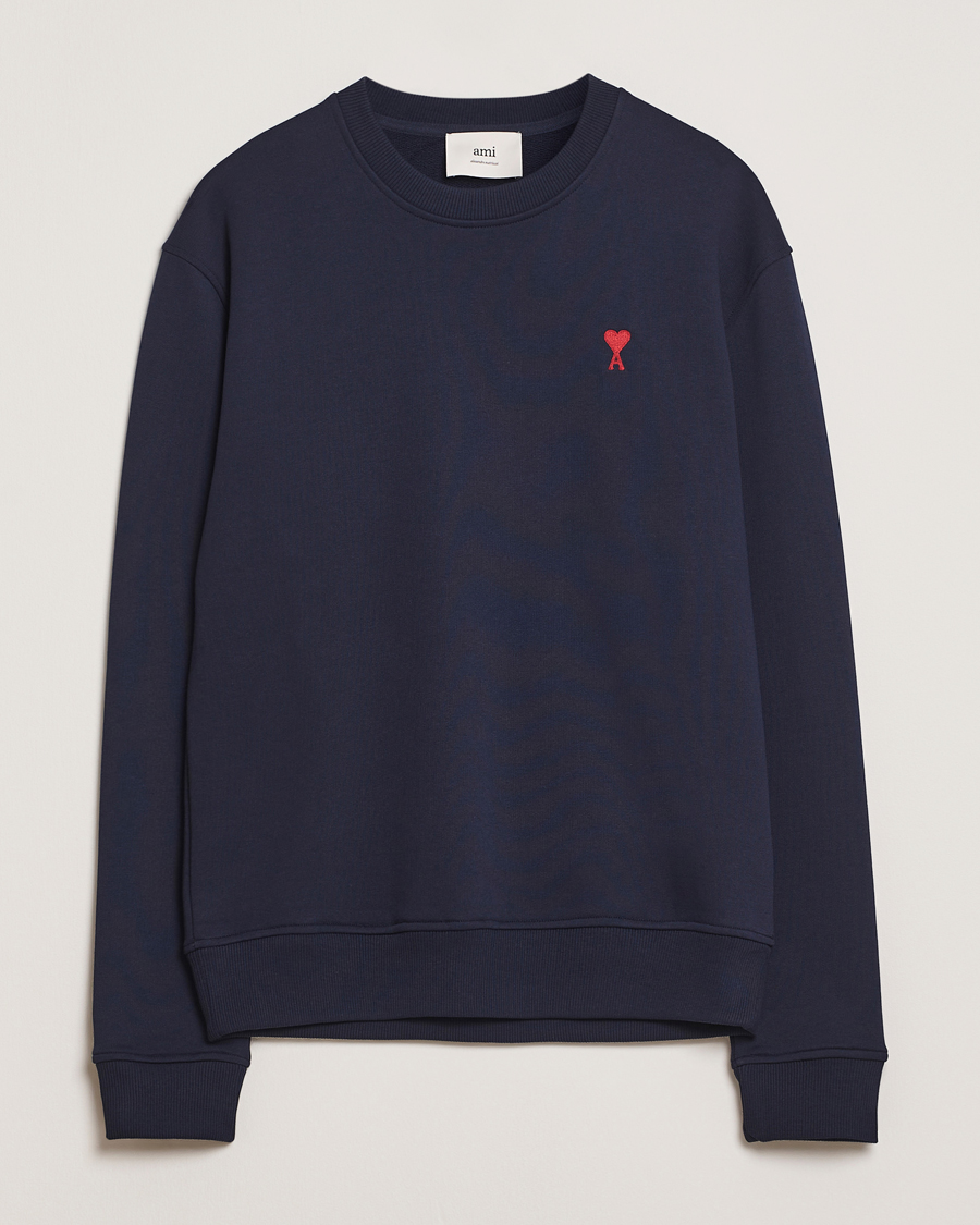 Herren | Pullover | AMI | Heart Logo Sweatshirt Night Blue