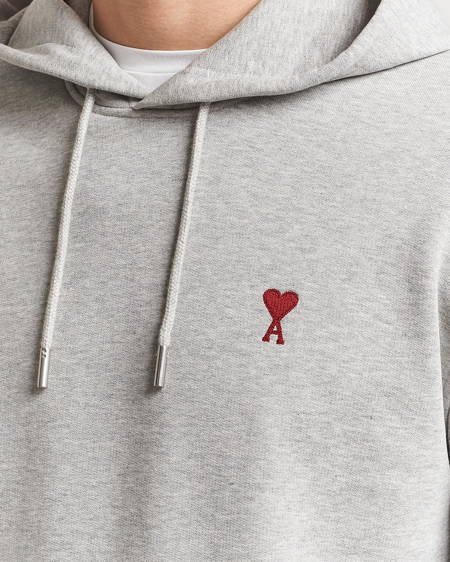 Herren | Pullover | AMI | Heart Logo Hoodie Heather Ash Grey
