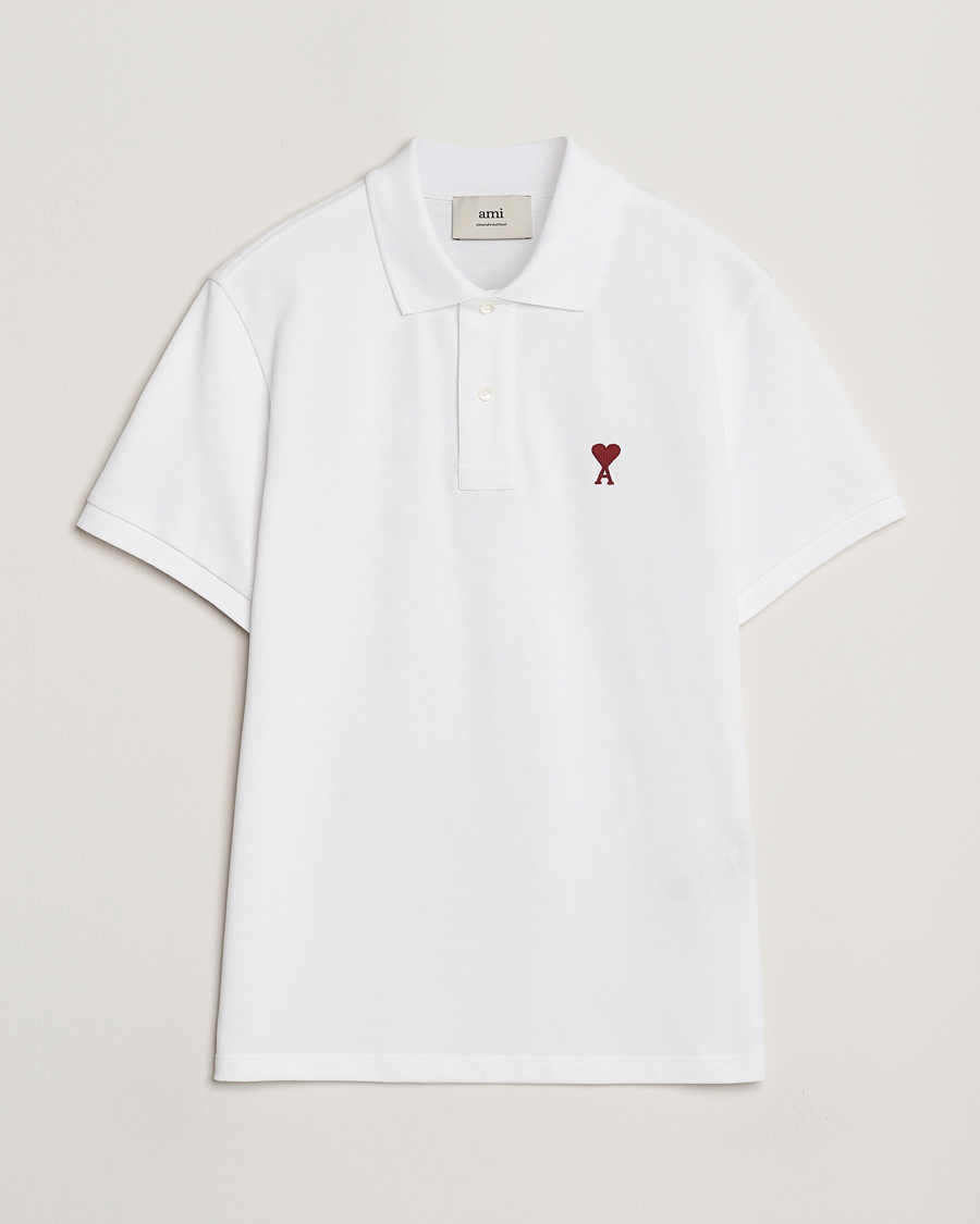 Herren | Poloshirts | AMI | Heart Logo Polo White