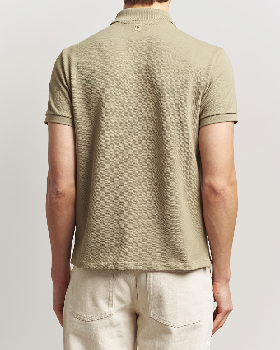 Herren | Poloshirts | AMI | Off White Heart Logo Polo Beige