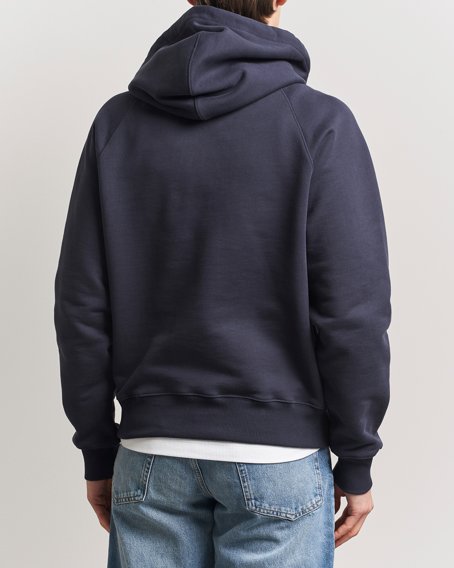 Herren | Pullover | AMI | Paris Logo Hoodie Navy Blue