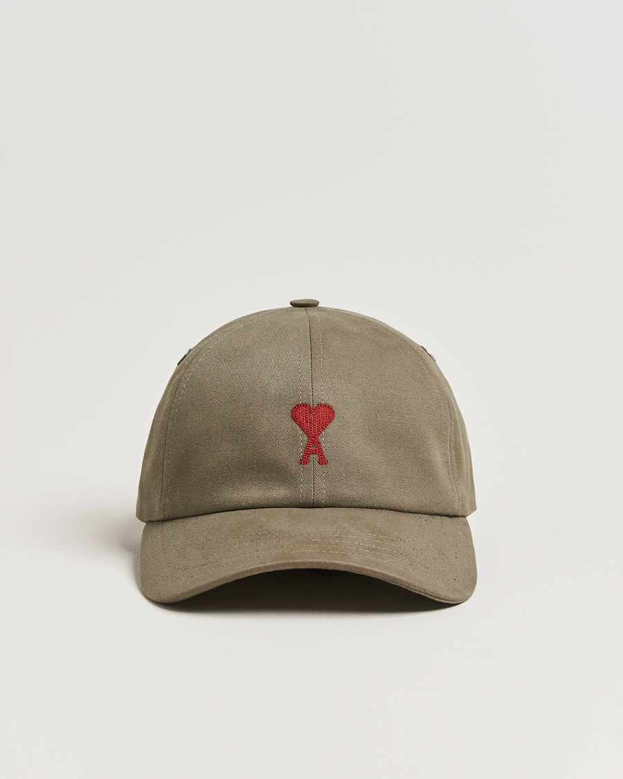 Herren | AMI Heart Logo Cap Smoke Grey | AMI | Heart Logo Cap Smoke Grey