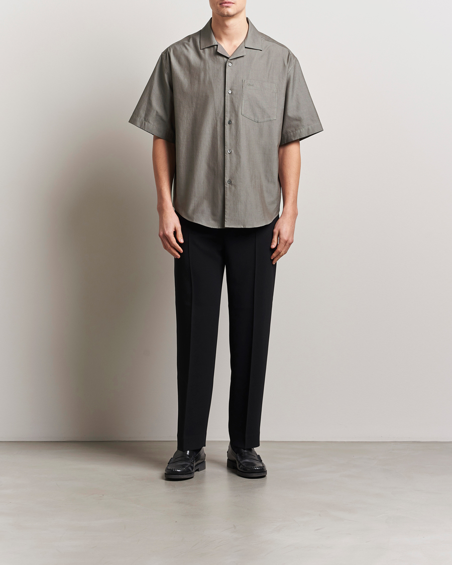 Herren | Hemden | AMI | Short Sleeve Boxy Shirt Smoke Grey